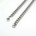 thumbnail image 4 of QQTDFG Mens 7mm Cuban Necklace Chain with Stainless Steel Bible Verse Big Cross Pendant-22 in, 4 of 8