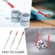 thumbnail image 3 of Juego de 4 Pinzas con Puntas de Goma, Pinzas Recubiertas de PVC, Pinzas de Goma con Punta Recta/, Pinzas Dobladas Rojas, 3 of 7