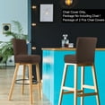 thumbnail image 2 of PiccoCasa Stretch Spandex Bar Stool Cover for Short Back Chair Dark Brown 2, 2 of 8