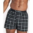 thumbnail image 3 of Hanes Mens Woven Boxer 4-Pack Ultimate Big Man Cool Comfort Flex Waistband 2XB, 3 of 6