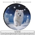 thumbnail image 2 of Spare Tire Cover Puppy Dog Walking In The Snow Camping Wheel Protectors Tyre Covers Weatherproof Wheel Covers Lovely Pet Tire Cover Universal Fit for Trailer SUV Truck Camper Travel Trailers 13inch, 2 of 8