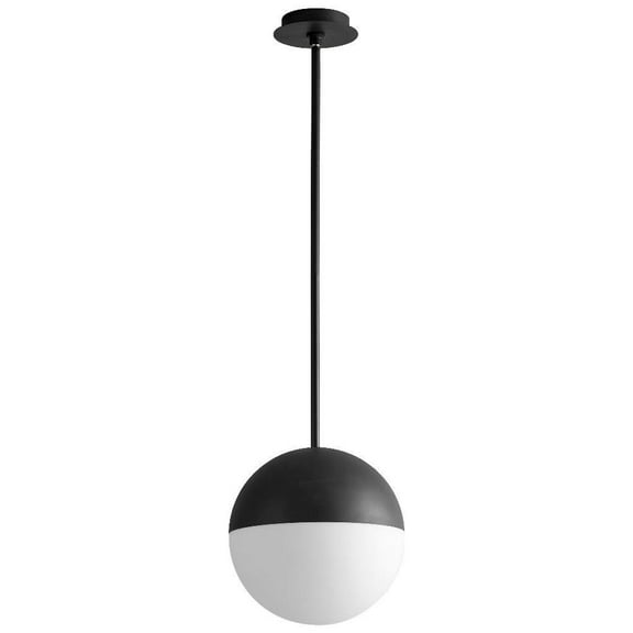 12 inch 10.1W 1 Led Pendant-Black Finish Bailey Street Home 766-Bel-4236134