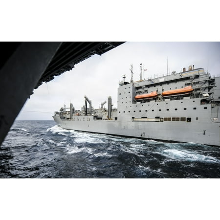 Military Sealift Command Ships - LAMINATED POSTER The Military Sealift Command dry cargo and ammunition ship USNS Alan Shepard (T-AKE 3) is underway a Poster Print 24 x 36