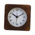 thumbnail image 1 of Reloj despertador silencioso, reloj de escritorio, práctico, sencillo, con luz nocturna, reloj analógico, reloj de mesa para adultos y adolescentes, Marrón, 1 of 9