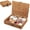 Small 11.22x7.8x3.78 in, variant on Woven Decorative Box with Lid, Wicker Storage Basket for Shelf, Farmhouse Coffee Table Organizer(Small)