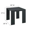 thumbnail image 4 of Modway Tahoe Outdoor Patio Powder-Coated Aluminum 3-Piece Chaise Lounge Set in Gray Charcoal, 4 of 6