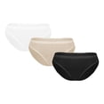 thumbnail image 2 of Bikini Hanes Panties para Mujer, Multicolor Cotton Stretch 1 Paquete con 3 Piezas Talla 6, 2 of 4