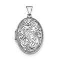 thumbnail image 1 of 925 Sterling Silver Oval Locket Pendant Charm, 1 of 7