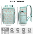 thumbnail image 2 of Bright Colorful Floral Print Cooler Bag - 20L Soft Cooler with Long-Lasting Insulation, Perfect for Parties, 2 of 4