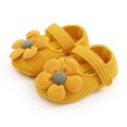 thumbnail image 2 of Baby Girls Mary Jane Flats with Flower Floral Princess Wedding Dress Shoes Soft Newborn Infant Crib First Walkers Prewalker, 2 of 6