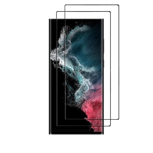SELOZKE Lot de 2 Protecteurs d'Écran pour Samsung Galaxy S22 Ultra 5G 3D Incurvés Couvrance Totale HD Écran Anti-Rayures Verre Trempé