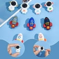 thumbnail image 3 of 10 Styles Silicone Focal Beads Cute 3D Astronaut Beads Charms Bead Silicone Character Beads, 3 of 9