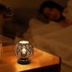 thumbnail image 4 of Lámpara de escritorio regulable con pantalla esférica - Lámpara nocturna táctil de 3 niveles y puerto USB para carga, lámpara de mesa de hierro blanco y negro de 7,87" para oficina de dormitorio, 4 of 9