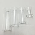 thumbnail image 1 of Quentinu 3pcs Guitar Transparent Finger Sleeve Slide Bars Set Glass Slide Tube For Clear Tone Finger Ring Design For Stability Essential Guitar Accessories, 1 of 6