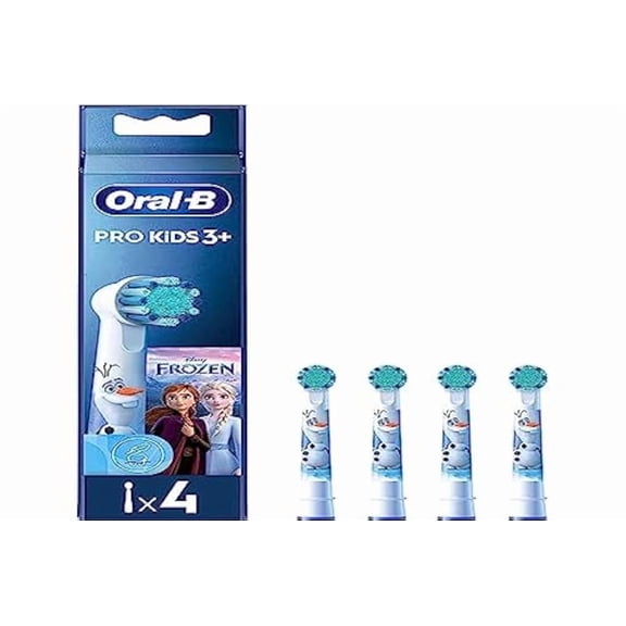 Cabezal de cepillo de dientes eléctrico Oral-B Pro Kids Disney Frozen, paquete de 4