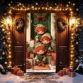 thumbnail image 4 of AOMXGD Christmas Door Tapestry, 35.5x71In Xmas Door Hanging Curtain, Bedroom Wall Party Fabric Decor, Polyester Holiday Door Cover, 4 of 9