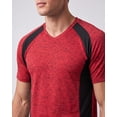 thumbnail image 4 of 5 Pack Men's Dry Fit V Neck Workout T Shirts Athletic Gym Fitness Tees, 4 of 8