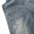 thumbnail image 6 of KIDSCOOL SPACE Girls Denim Overalls, Ripped Heart-shaped Bib Jeans Workwear Pants, Light Blue,5-6 Years, 6 of 7