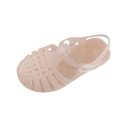 

Honeeladyy Toddler Kid Shoes Toddler Shoes Baby Boys Girls Cute Candy Colors Hollow Out Non-slip Soft Sole Beach Roman Sandals Pink Sales
