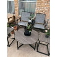 thumbnail image 4 of GVN Coffee Tables,3-Piece Coffee Table Set Round Coffee Table and 2PCS Square End Tables-White and Gold, 4 of 13