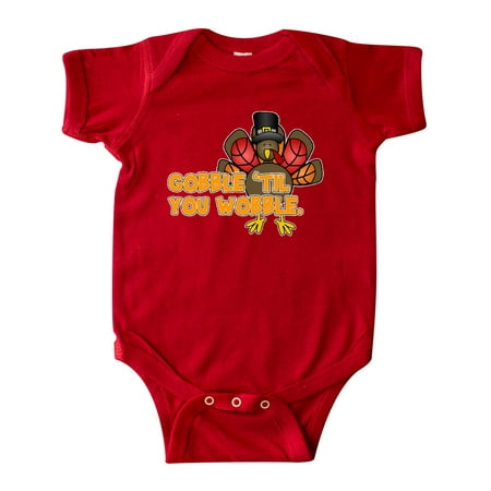 

Inktastic Gobble til You Wobble Thanksgiving Gift Baby Boy or Baby Girl Bodysuit