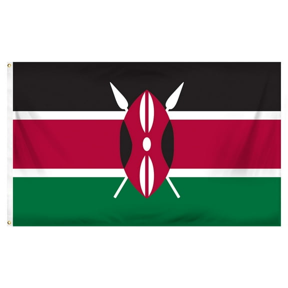 Kenya 3ft x 5ft Printed Polyester Flag