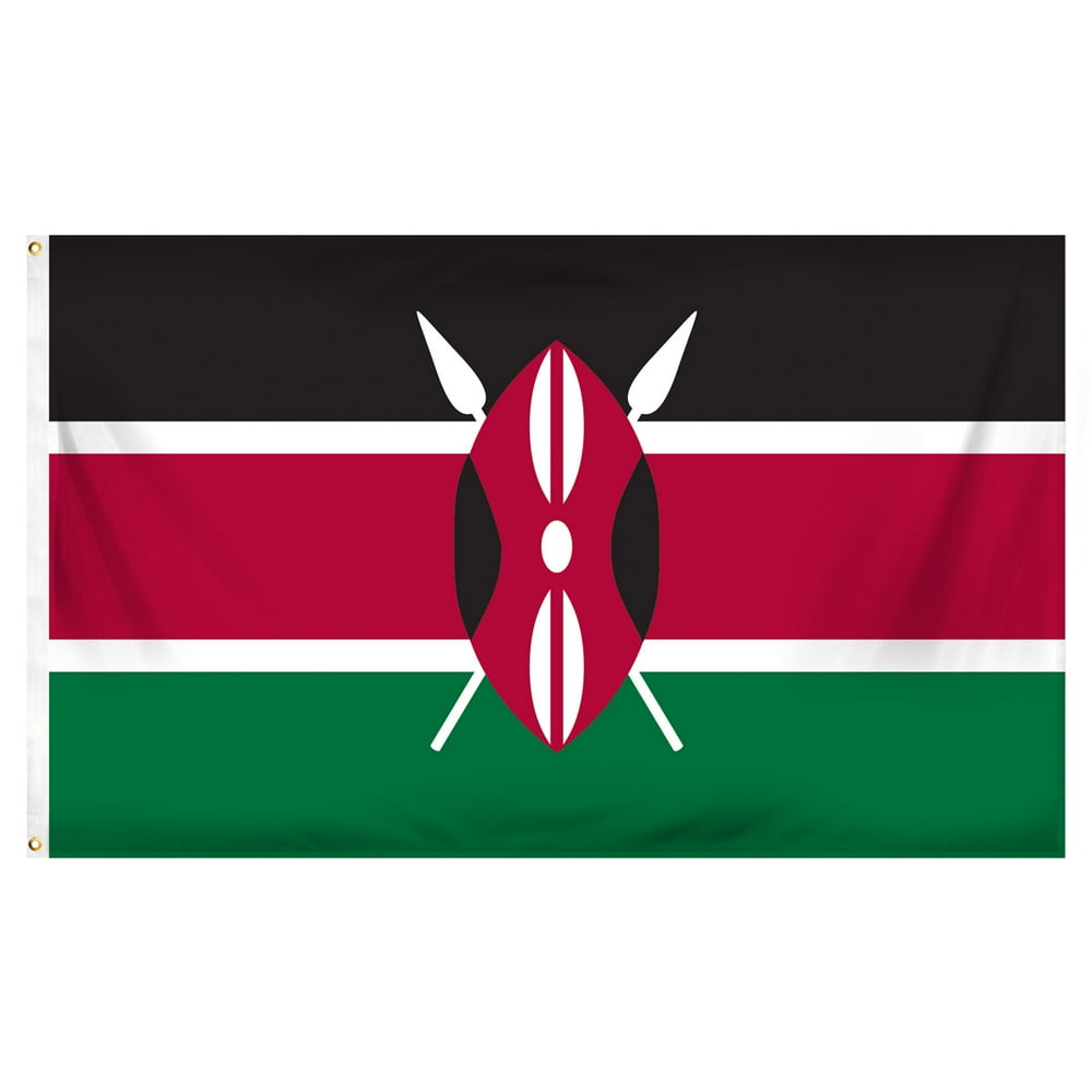 Kenya 3ft x 5ft Printed Polyester Flag