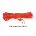 thumbnail image 3 of Unique Bargains 1 Pc Braided Clothesline Outdoor Double Hook Nylon Braided Clothesline 32.81ft Orange, 3 of 3