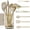 7 Piece Beige & Gold, variant on 7-Piece Beige & Gold Kitchen Utensils Set – Non-Toxic Silicone & Stainless Steel Tools for Cooking, Serving, & Hosting – Ideal for Nonstick Cookware & Modern Kitchens, with Gold Utensil Holder
