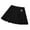 Black, variant on GobdXE Waist Crest Patch Embroidery Full Elastic Waist Permanent Pleated Skort Built In Anti Exposure Lining Back To School Uniform Bottom for Girls 3-4 Years,Black