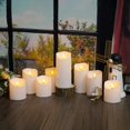 thumbnail image 2 of Juego de 9 velas LED sin llama Nimiko con control remoto y temporizador, 2 of 6