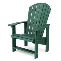 Wildridge Heritage Upright Adirondack Chair, Turf Green - Outdoor All-Weather Poly Furniture for Patio, Deck, Yard