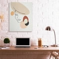 thumbnail image 2 of Stupell Industries Fashion Female Portrait Terracotta Abstract Shapes Abstract Painting Unframed Art Print Wall Art, 10 x 15, 2 of 3