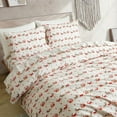 thumbnail image 3 of Elegant Comfort Ultra Soft 4-Piece Sheet Set - Holiday Christmas Flannel Sheets, Warm and Anti-Pill Quality, Deep Pocket Fitted Sheet- Full, Santa Sleigh, 3 of 4