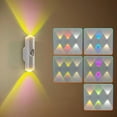 thumbnail image 4 of Rechargeable Motion Sensor LED Night Light, RGB Color Changing Ambient Light with Magnetic & Adhesive Mount, Punch-Free Installation for Cabinet, Stair, Wardrobe, Closet(1PC, 7Colors), 4 of 8