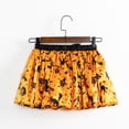thumbnail image 5 of Oiyii Big Girls' Spider Web Printed Tutu Skirt Elastic Waist Mini Skirts Summer Halloween Photo Dresses,Orange, 5 of 5