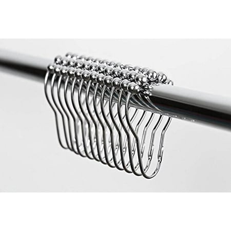 Easy Install Rustproof Shower Curtain Hooks Frictionless Stainless Easy Install Rustproof Shower Curtain Hooks Frictionless Stainless Steel Metal Glide Rings