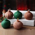 thumbnail image 4 of Molde para velas con forma de bola de Navidad a rayas, forma geométrica, espiral, ondas, vela perfumada, molde de yeso, moldes de silicona de resina, herramientas para tartas DIY, 4 of 5
