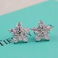 thumbnail image 5 of SPRING PARK Romantic Ear Studs Five-petal Flower Twinkling Alloy Earring Jewelry Accessory Gift, 5 of 7