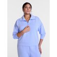 thumbnail image 2 of Avia Women's and Women's Plus Quarter-Zip ScubaKnit Pullover, Sizes XS-4X, 2 of 5