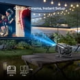thumbnail image 4 of Aurzen BOOM mini proyector inteligente de Google TV con WiFi y Bluetooth, proyector de películas para exteriores y hogar compatible con 4K con altavoces de 20 W, audio DoIby, enfoque en tiempo real y, 4 of 5