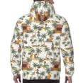 thumbnail image 7 of Kdxio Hawaiian Style Print Mens Casual Hooded Collar Drawstring Hoodies Pullover Sweatshirts Casual Long Sleeve Shirts-3X-Large, 7 of 7