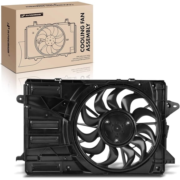 A-Premium Engine Radiator Cooling Fan Assembly with Brushless Motor Compatible with Select Chevrolet Models - Malibu 2021-2022 1.5L - Replace# 84523873