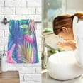 thumbnail image 7 of Yayeee 2 Pack Hand Towels for Bathroom 100% Cotton 16" x 28" Soft Absorbent Kitchen Towel, Colorful Starfish, 7 of 7