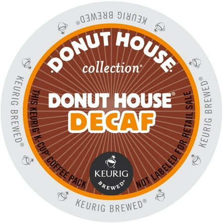 Donut House Collection Donut House Decaf Coffee, K-Cup Portion Pack for Keurig Brewers (24 Count) (1x16oz)