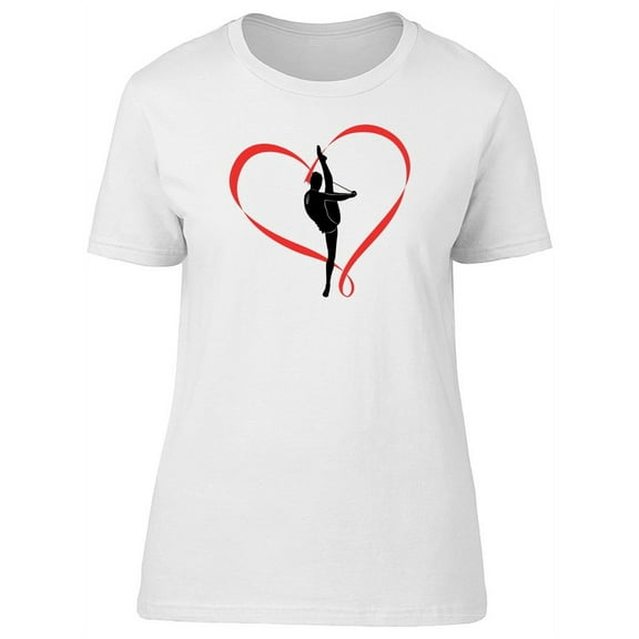 Girl Gymnast Silhouette T-Shirt Women -Image by Shutterstock, Female XX-Large