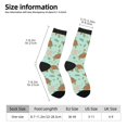 thumbnail image 2 of Fotbe Cute Sea Turtles Calcetas Largas con Estampado para Hombre y Mujer – Calcetas de Compresión Transpirables y Elásticas, Viajar y Uso Diario Talla 5-11, 2 of 6