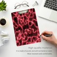 thumbnail image 4 of FMSHPON Red Lightning Clipboard Hardboard Wood Nursing Clip Board and Pull for Standard A4 Letter 13x9 inches, 4 of 7