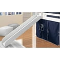 thumbnail image 4 of Donco Kids Twin Loft Bed with Blue Tent and Slide, White, 4 of 7