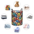 thumbnail image 6 of Bingfone American Football Waterproof Foldable Laundry Hamper Bucket With Handles For Storage Bin,Clothes Hamper (Medium ), 6 of 8